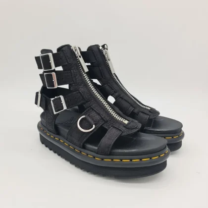Dr.Martens Olson sandalo nabuk nero donna
