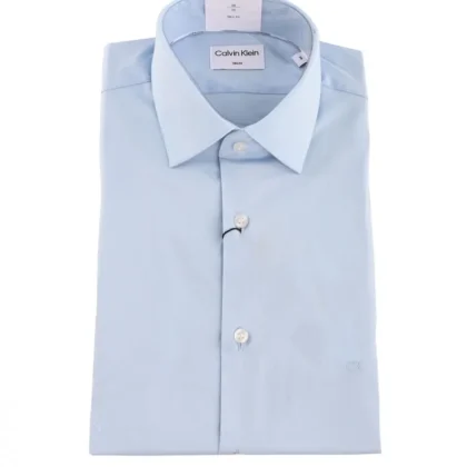 Camicia Uomo calvin klein k10k108229-c1s POPLIN STRETCH SLIM
