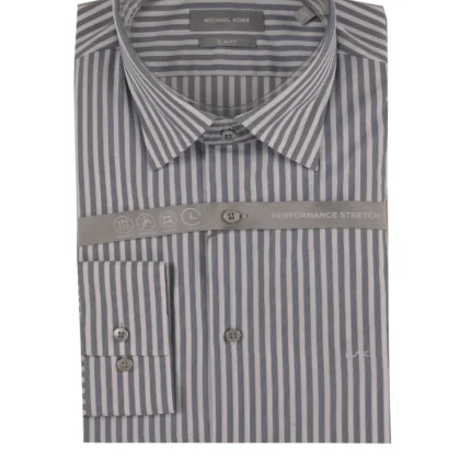 Camicia Uomo michael kors MK0DS01259-M400 Performance Stripe Slim
