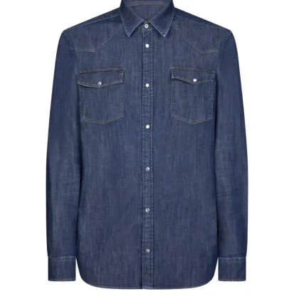 Camicia Uomo Dondup UC300SDS0259UHZ1-800 Camicia jeans