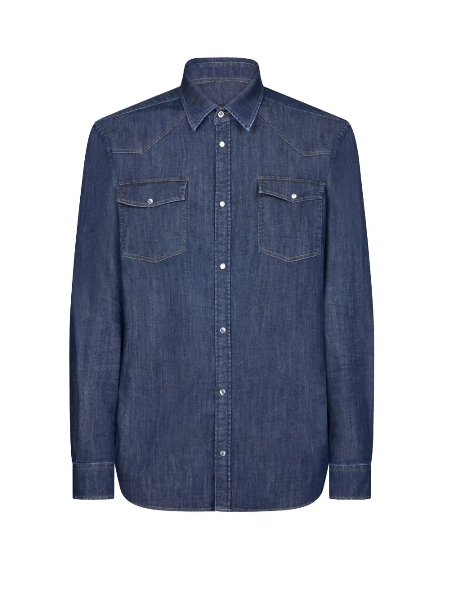 Camicia Uomo Dondup UC300SDS0259UHZ1-800 Camicia jeans - immagine 2