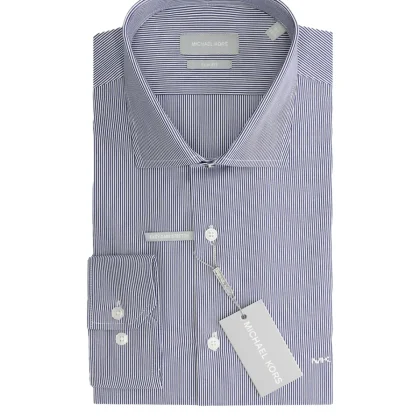 Camicia Uomo michael kors MK0DS01293-M400 Poplin Stretch Slim Shirt