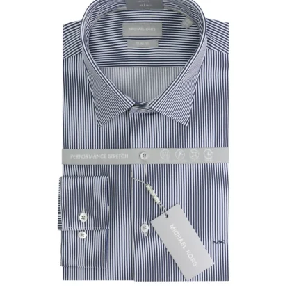 Camicia Uomo michael kors mk0ds01194-m411 Perform Stretch Stripe