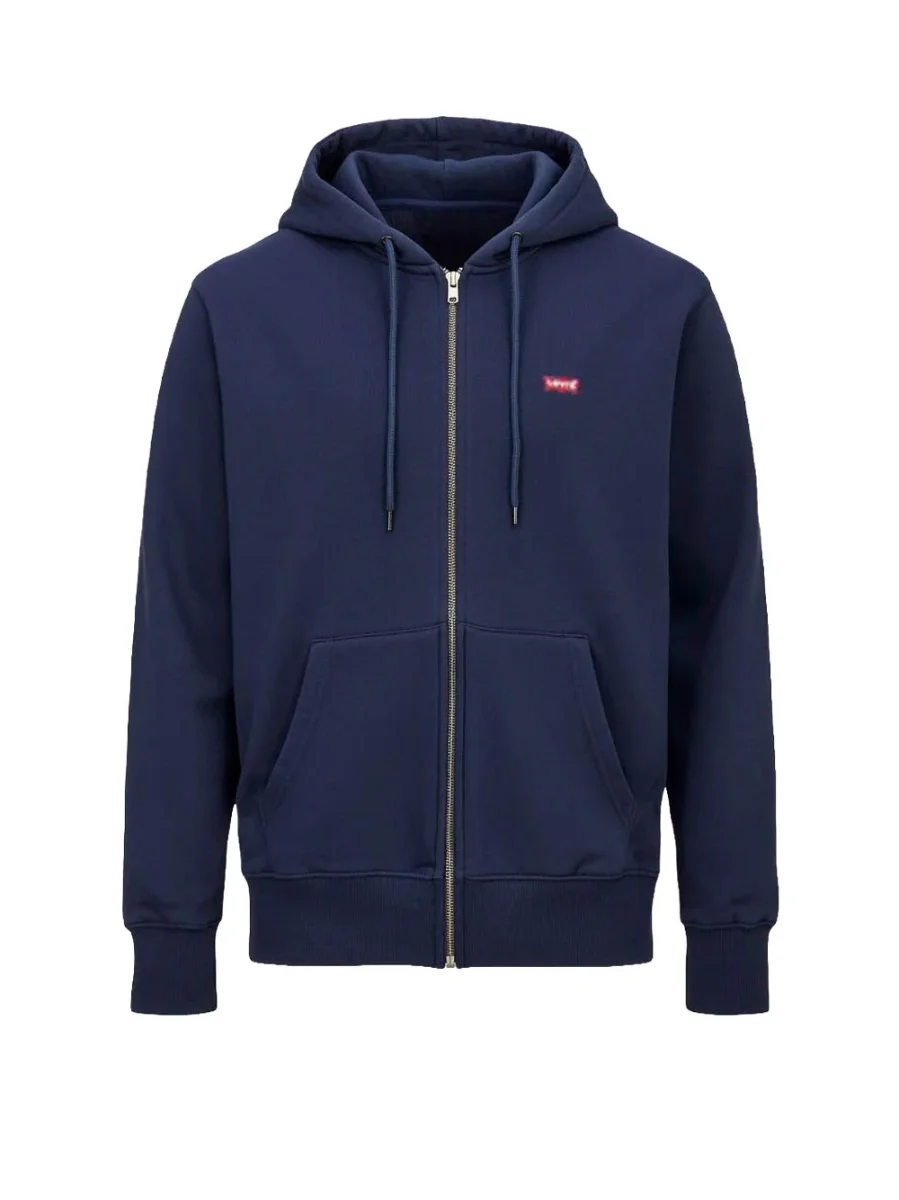 Felpa Uomo levi's 34584-0011 THE ORIGINAL HM ZIP UP NAVY BLAZER FRENC - immagine 2