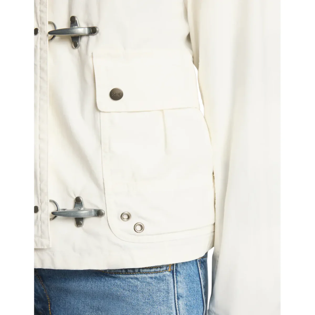 Fay 3 Ganci Bomber Giubbino Donna in Cotone - immagine 7