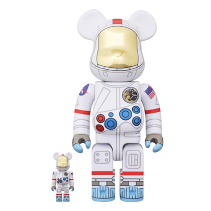 BEARBRICK 100% 400% APOLLO 17 ASTRONAUT