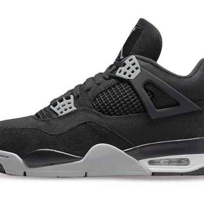 JORDAN 4 BLACK CANVAS
