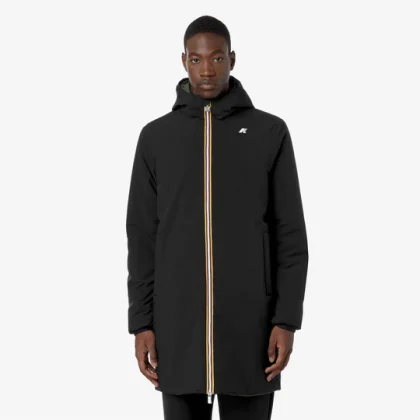 K-Way Uomo Jacob St Warm Double Black Pure-Green Blackish