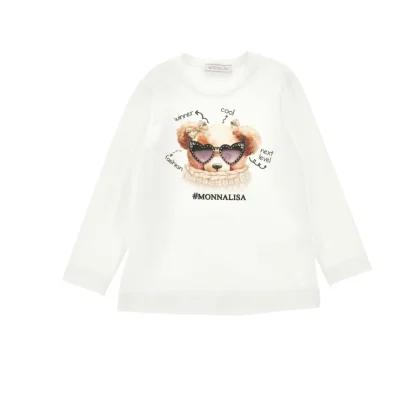 Maglia orsetto strass jersey