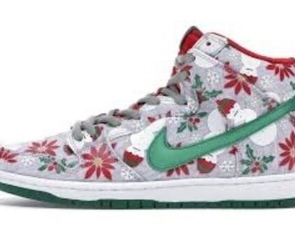 DUNK HIGH SB CONCEPTS UGLY CHRISTMAS SWEATER GREY