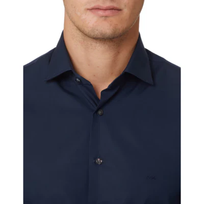 Michael Kors Camicia Slim Uomo Poplin Stretch - immagine 4